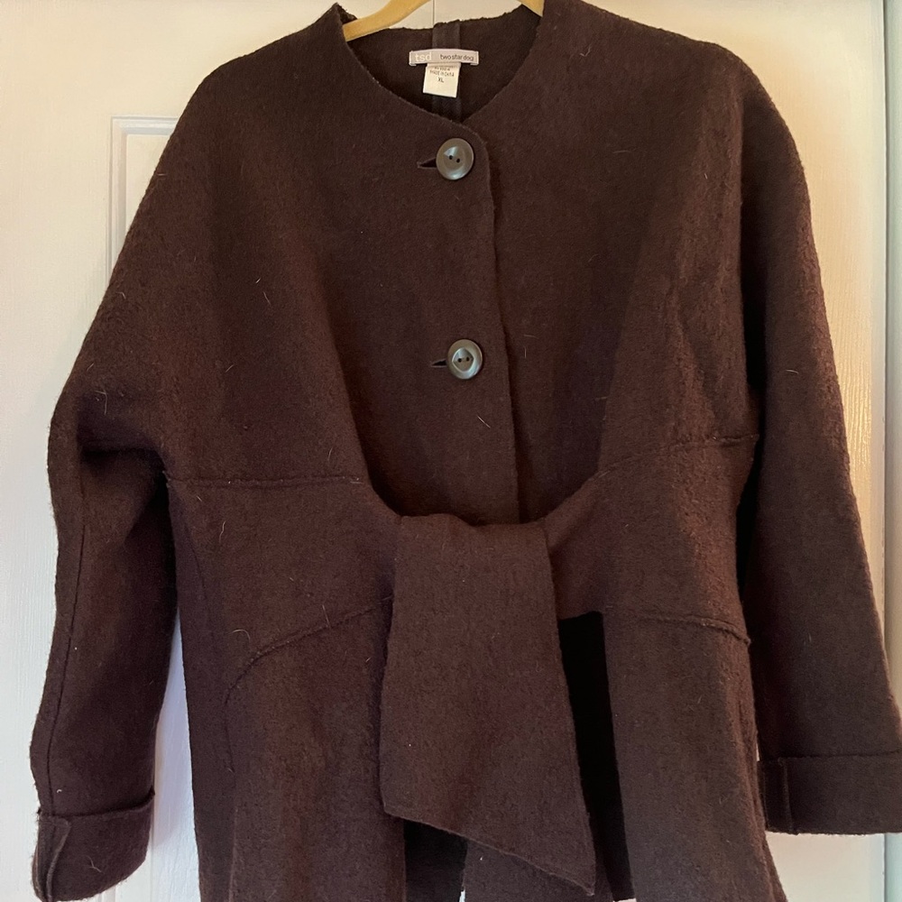 Chic Dark Brown Cape Sweater